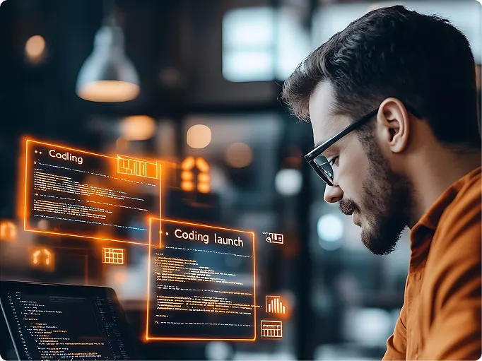 Software engineer developing a digital product